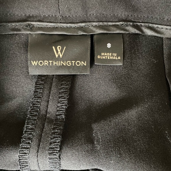 NWT Worthington Black High Waisted Wide Leg Pant - Picture 8 of 10